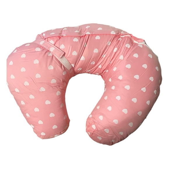 New Pink Nursing / Boppy Pillow with Adjustable Headrest - Picture 3 of 4